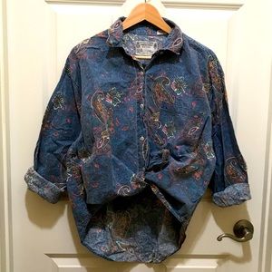 Vintage Button Up Collard Shirt
